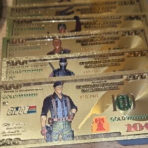 Gi Joe Gold Foils